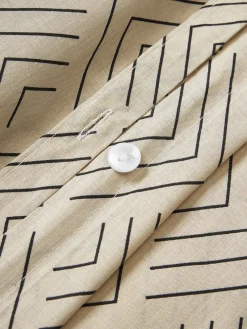 Fundas Nórdicas|Mantas></noscript>Westwing Collection Funda nórdica de algodón estampado Milano Beige