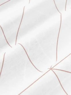 Fundas Nórdicas|Mantas></noscript>Westwing Collection Funda nórdica de algodón estampada Marla Blanco, rosa palo