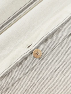 New Funda nórdica de algodón lavado a rayas Caspian Fundas Nórdicas|Mantas