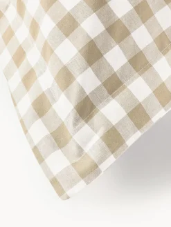 Fundas Nórdicas|Mantas></noscript>Westwing Collection Funda nórdica de algodón Nels Tonos beige, blanco