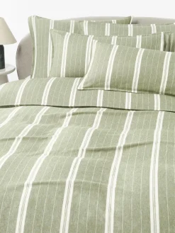 Funda nórdica de franela a rayas Belinda Mantas|Fundas Nórdicas