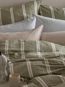 Funda nórdica de franela a rayas Belinda Mantas|Fundas Nórdicas