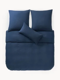 Mantas|Fundas Nórdicas></noscript>Westwing Collection Funda nórdica de franela Biba Azul oscuro
