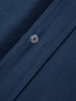 Mantas|Fundas Nórdicas></noscript>Westwing Collection Funda nórdica de franela Biba Azul oscuro