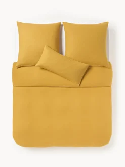 Fundas Nórdicas|Mantas></noscript>Westwing Collection Funda nórdica de franela Biba Amarillo mostaza