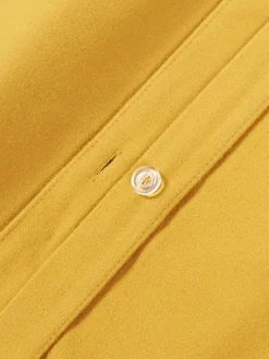 Fundas Nórdicas|Mantas></noscript>Westwing Collection Funda nórdica de franela Biba Amarillo mostaza