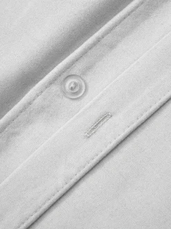 Fundas Nórdicas|Mantas></noscript>Westwing Collection Funda nórdica de franela Biba Gris claro