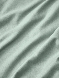 Mantas|Fundas Nórdicas></noscript>Westwing Collection Funda nórdica de franela Biba Verde salvia