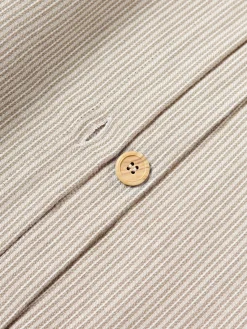 Outlet Funda nórdica de franela con rayas finas Javon Fundas Nórdicas|Fundas De Edredón