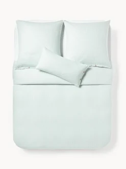 Best Funda nórdica de franela con rayas finas Javon Mantas|Fundas Nórdicas