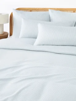 New Funda nórdica de franela con rayas finas Javon Mantas|Fundas Nórdicas