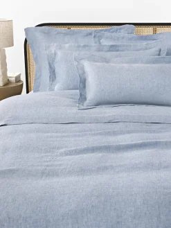 Funda nórdica de lino con ribete Linna Mantas|Fundas Nórdicas