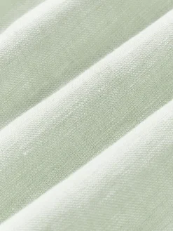 Fundas Nórdicas|Mantas></noscript>Westwing Collection Funda nórdica de lino con ribete Linna Verde salvia