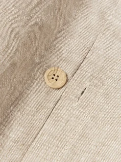 Mantas|Fundas Nórdicas></noscript>Westwing Collection Funda nórdica de lino con ribete Linna Beige