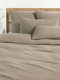 Mantas|Fundas Nórdicas>Westwing Collection Funda nórdica de lino lavado Airy Beige