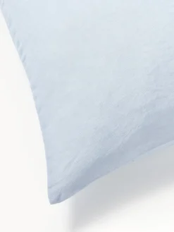 Mantas|Fundas Nórdicas></noscript>Westwing Collection Funda nórdica de lino lavado Airy Azul claro