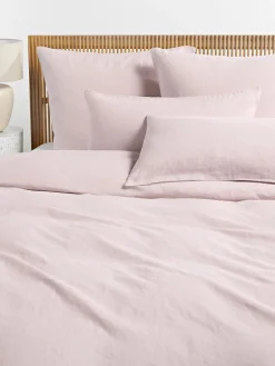 Mantas|Fundas Nórdicas>Westwing Collection Funda nórdica de lino lavado Airy Rosa claro