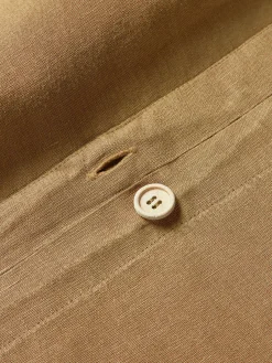 Mantas|Fundas Nórdicas></noscript>Westwing Collection Funda nórdica de lino lavado Airy Marrón claro