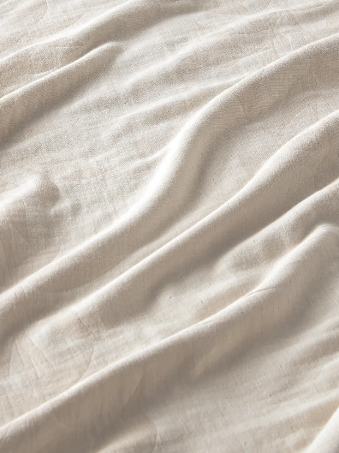 Mantas|Fundas Nórdicas>Westwing Collection Funda nórdica de muselina jacquard Jasmina Beige