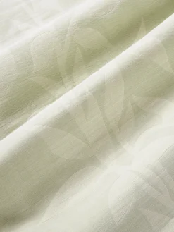 Fundas Nórdicas|Mantas></noscript>Westwing Collection Funda nórdica de muselina jacquard Jasmina Verde salvia