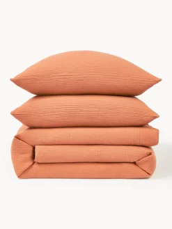 Mantas|Fundas Nórdicas></noscript>Westwing Collection Funda nórdica de muselina Odile Terracota