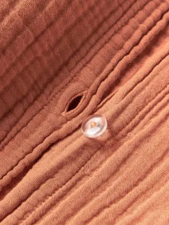 Mantas|Fundas Nórdicas></noscript>Westwing Collection Funda nórdica de muselina Odile Terracota