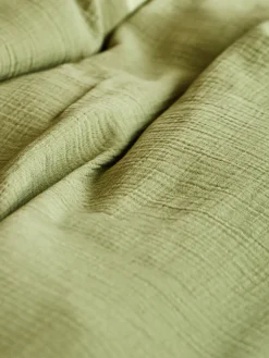 Fundas Nórdicas|Mantas></noscript>Westwing Collection Funda nórdica de muselina Odile Verde oliva