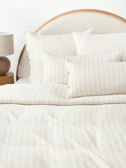 Mantas|Fundas Nórdicas>Westwing Collection Funda nórdica de muselina Saige Beige claro