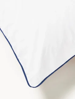 Discount Funda nórdica de percal a cuadros con ribete Scarlet Fundas Nórdicas|Mantas