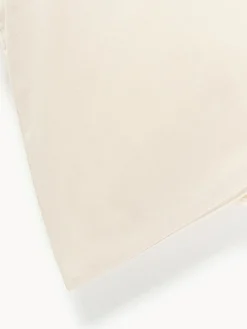 Mantas|Fundas Nórdicas></noscript>Westwing Collection Funda nórdica de percal con decoración de penachos Madeline Beige claro