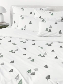 Funda nórdica de percal con árboles de Navidad Darina Fundas Nórdicas|Mantas