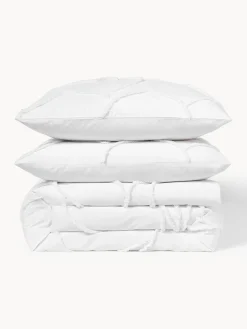 Hot Funda nórdica de percal con decoración de penachos Madeline Fundas Nórdicas|Mantas