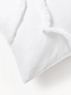 Hot Funda nórdica de percal con decoración de penachos Madeline Fundas Nórdicas|Mantas