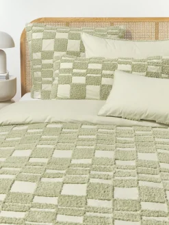 Online Funda nórdica de percal con tejido capitoné Scout Mantas|Fundas Nórdicas