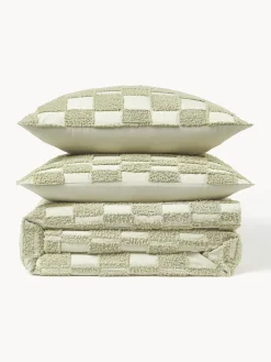 Online Funda nórdica de percal con tejido capitoné Scout Mantas|Fundas Nórdicas