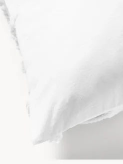 Mantas|Fundas Nórdicas></noscript>Westwing Collection Funda nórdica de percal con mechones Faith Blanco