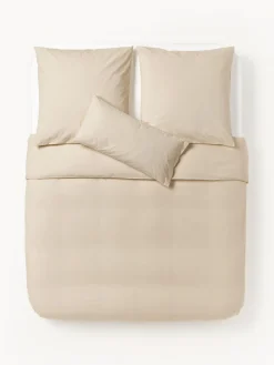 Fundas Nórdicas|Mantas>Westwing Collection Funda nórdica de percal Elsie Beige