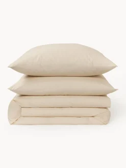 Fundas Nórdicas|Mantas></noscript>Westwing Collection Funda nórdica de percal Elsie Beige