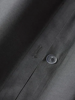 Mantas|Fundas Nórdicas></noscript>Westwing Collection Funda nórdica de percal Elsie Gris antracita