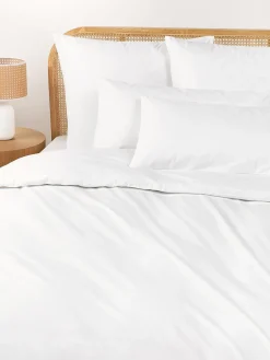 Mantas|Fundas Nórdicas>Westwing Collection Funda nórdica de percal Elsie Blanco