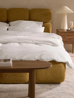 Mantas|Fundas Nórdicas>Westwing Collection Funda nórdica de percal Elsie Blanco