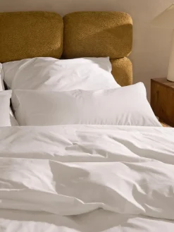 Mantas|Fundas Nórdicas></noscript>Westwing Collection Funda nórdica de percal Elsie Blanco