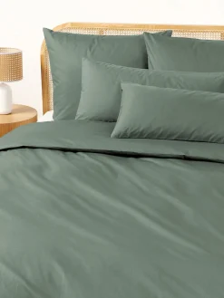 Fundas Nórdicas|Mantas>Westwing Collection Funda nórdica de percal Elsie Verde oscuro
