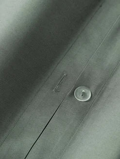 Fundas Nórdicas|Mantas></noscript>Westwing Collection Funda nórdica de percal Elsie Verde oscuro