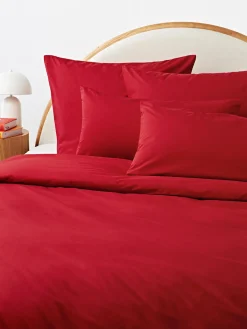 Fundas Nórdicas|Mantas>Westwing Collection Funda nórdica de percal Elsie Rojo