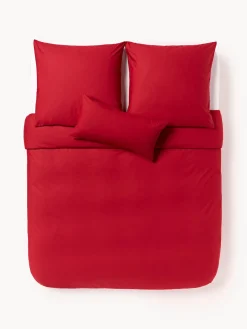 Fundas Nórdicas|Mantas>Westwing Collection Funda nórdica de percal Elsie Rojo