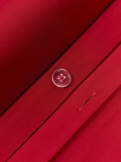 Fundas Nórdicas|Mantas></noscript>Westwing Collection Funda nórdica de percal Elsie Rojo