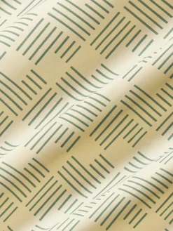 Fundas Nórdicas|Mantas></noscript>Westwing Collection Funda nórdica de percal estampado Inki Beige claro, verde