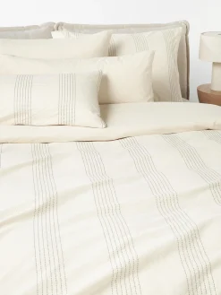 Fundas Nórdicas|Mantas>Westwing Collection Funda nórdica de percal Graham Off White