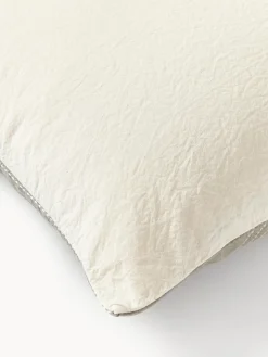 Fundas Nórdicas|Mantas></noscript>Westwing Collection Funda nórdica de percal Graham Verde oliva, Off White